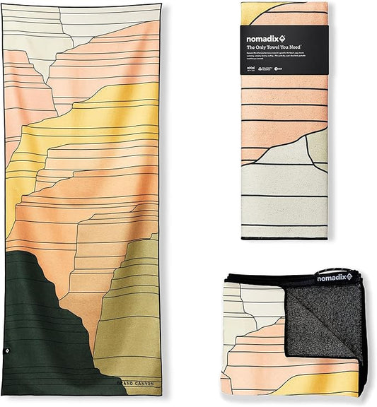 Nomadix Original Towel - Perfect for Beach, Pool, Travel, Camping, Yoga - Made with Recycled Materials - Super Absorbent - Sand Resistant