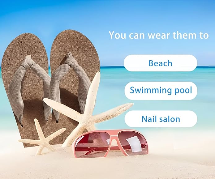 KuaiLu Flip Flops for Women with Arch Support Yoga Mat Comfortable Summer Beach Walking Thong Cushion Sandals Slip On Indoor Outdoor