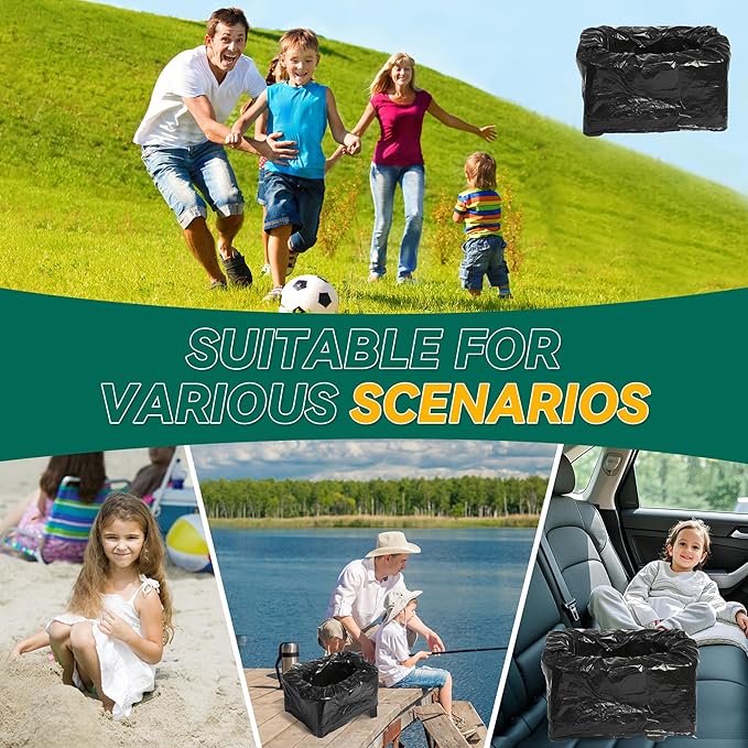 In-car Portable Toilet Collapsible Potty, Emergency Toilet, Temporary Potty For Outdoor Camping, Road Trips, Traffic Jams, Boating And Fishing