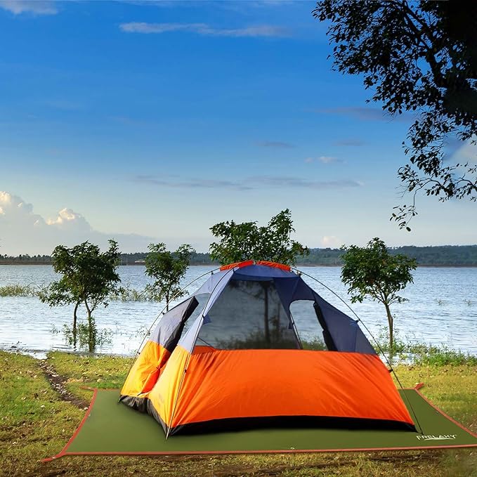 Frelaxy Tent Footprint, Waterproof Camping Tarp, Durable Tent Floor to Elevate Your Camping, Hiking, Backpacking, Hammock, Beach Experience