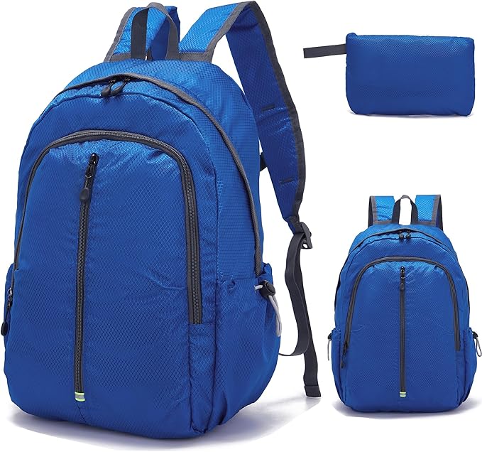 YZAOLL 25L Lightweight Packable Hiking Backpack Waterproof Hiking Daypack for Women Men Gym Backpack Travel Camping VacationDarkBlue