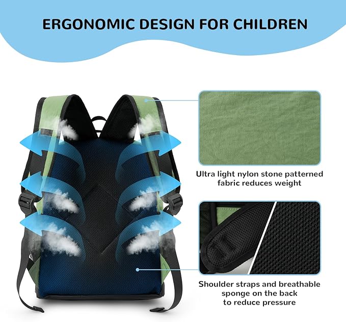 10L Small Size Casual Backpack for Kids Girls Boys Ages 3-9, Mini Waterproof Outdoor Sport Travel Hiking Camping Daypack (Light Purple)