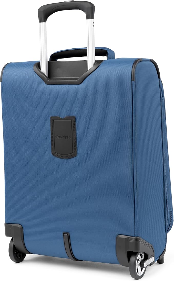 Travelpro Maxlite 5 Softside Expandable Upright 2 Wheel Carry on Luggage, Lightweight Suitcase, Men and Women, Ensign Blue, Carry On 20-Inch