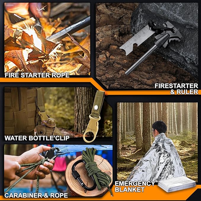 Gifts for Men Dad Him Birthday Christmas Fathers Day, Cool Gadget/Survival Gear and Equipment, Unique Camping Hunting Hiking Outdoor Gear, Gift Idea for Valentines Day Boyfriend Boys Stocking Stuffer