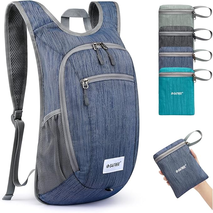 G4Free 10L/15L Hiking Backpack Lightweight Packable Hiking Daypack Small Travel Outdoor Foldable Shoulder Bag