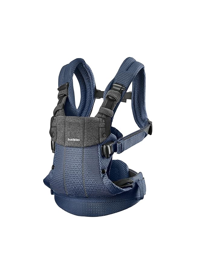 BabyBjörn Baby Carrier Harmony, Navy Blue, 3D Mesh | 3-in-1 Ergonomic Baby Carrier; Newborn, Facing-In, Outward-Facing, and Back Carrying Positions Supported (7-40 lbs), Newborn to Toddler