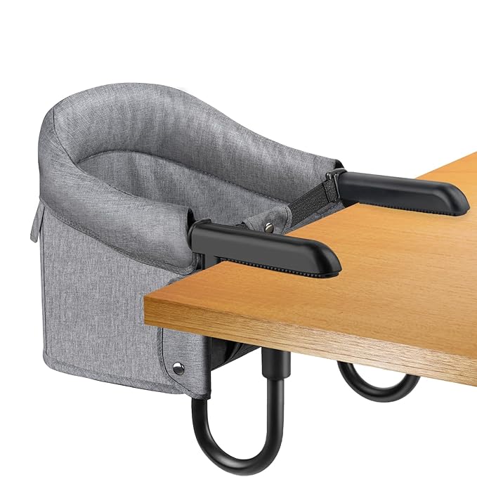 Hook On High Chair, Attach to Fast Table Chair,Clip on High Chairs to Table,Foldable Storage Feeding Baby Seat for Baby Toddler Home and Travel,Lightweight Space-Saving Design,Portable High Chairs