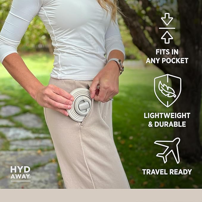 HYDAWAY 25oz Collapsible Water Bottle - BPA-Free, Leakproof, Lightweight, and Space-Saving - Perfect for Hiking, Travel, and All-Day Hydration