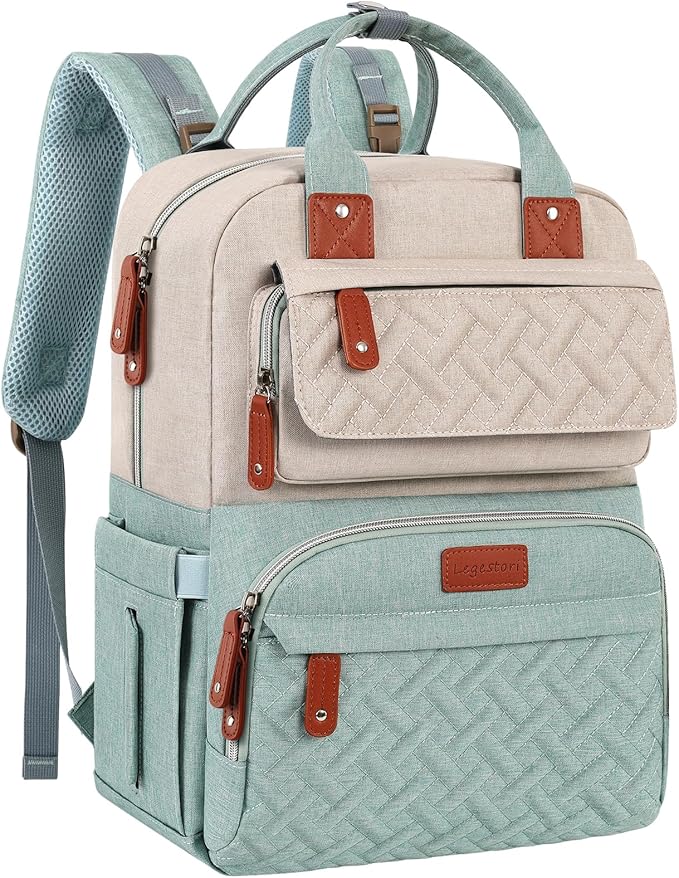 Diaper Bag Backpack, Baby Diaper Bag for Girls Boys, Multipurpose Baby Backpack for Women, Large Baby Essentials Travel Bag with Insulated Pockets and Stroller Straps
