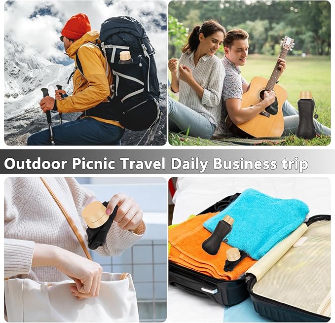 Collapsible Water Bottles,650ml,Leak Proof,Reuseable BPA Free Silicone Foldable Water Bottles,Durable Lightweight for Travel Gym Camping Hiking,Compact Size Portable Sports Water Bottle (Black)