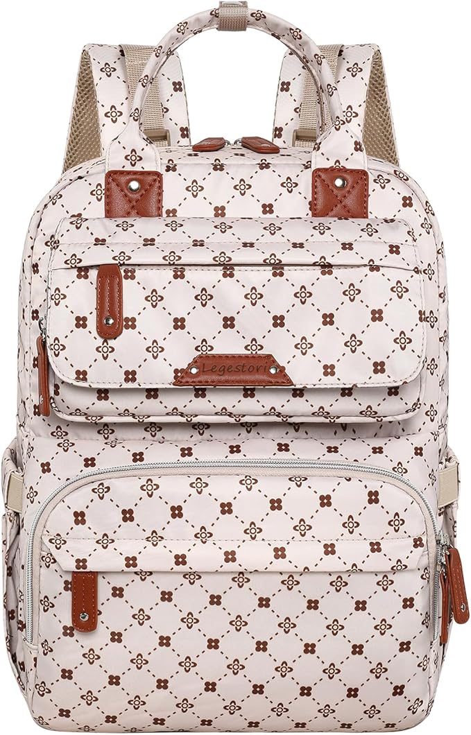 Baby Diaper Bag Backpack, Baby Bag for Girls Large Capacity with Stylish Flora, Travel Back Pack Multifunction Waterproof, Newborn Baby Registry Shower Gifts, Pink05