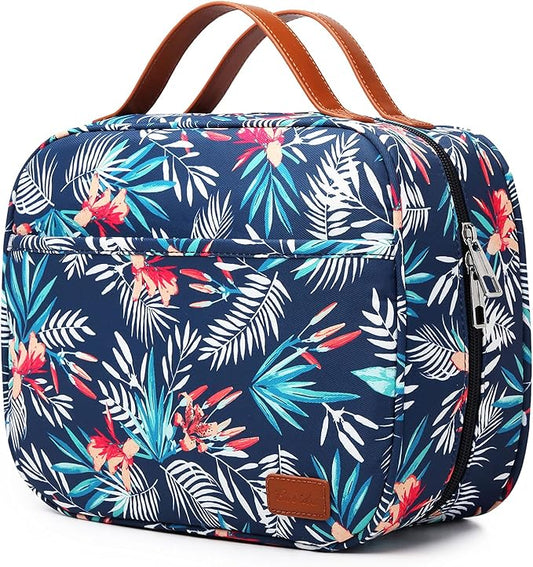 Hanging Travel Toiletry Bag,Large Capacity Cosmetic Travel Toiletry Organizer for Women with 4 Compartments & 1 Sturdy Hook,Perfect for Travel/Daily Use/Christmas
