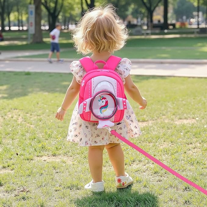 Padgene Toddler Backpacks Kids Preschool Backpack Waterproof Neoprene Animal Schoolbag Lunch backpack 3D Cartoon Dinasour Mini Travel Bag for Boys Girls Ages 3-5