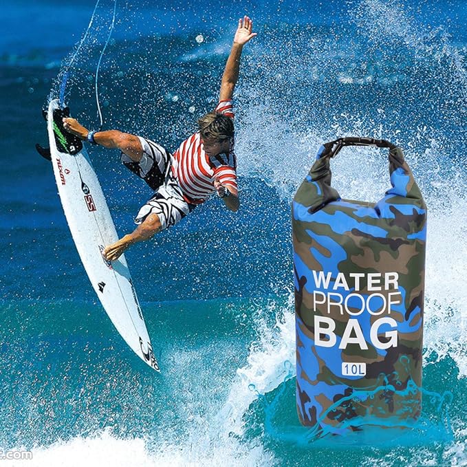 Waterproof Dry Bag 2L/5L/10L/15L/20L/30L, Roll Top Sack Keeps Gear Dry for Kayaking, Rafting, Boating, Swimming, Camping, Hiking, Beach, Fishing with Free Waterproof Phone Case