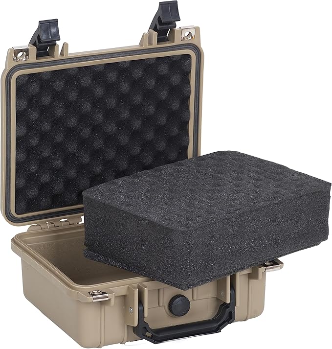 MEIJIA Portable All Weather IP67 Waterproof Protective Case,Hard Camera Case,Dry Case with Customizable Foam,Fit Use Of Drones,Camera,Equipments,10.62 x9.68x4.87inches