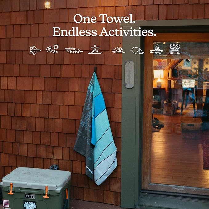 Nomadix Original Towel - Perfect for Beach, Pool, Travel, Camping, Yoga - Made with Recycled Materials - Super Absorbent - Sand Resistant