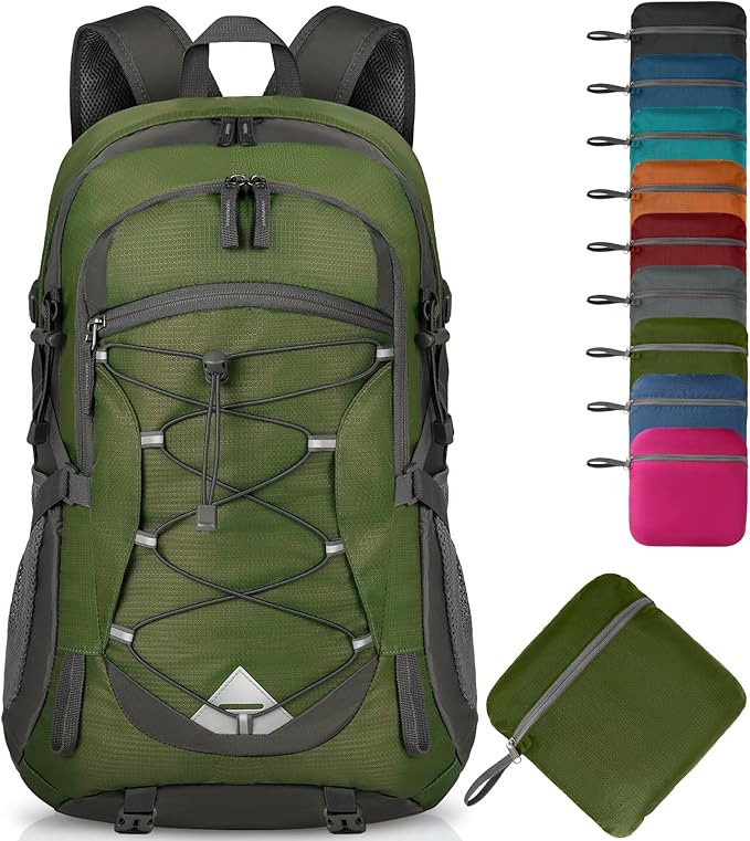 IGOLUMON Hiking Backpack 40L Packable Lightweight Camping Backpack Men Women Waterproof Hiking Daypack Outdoor Travel Daypack