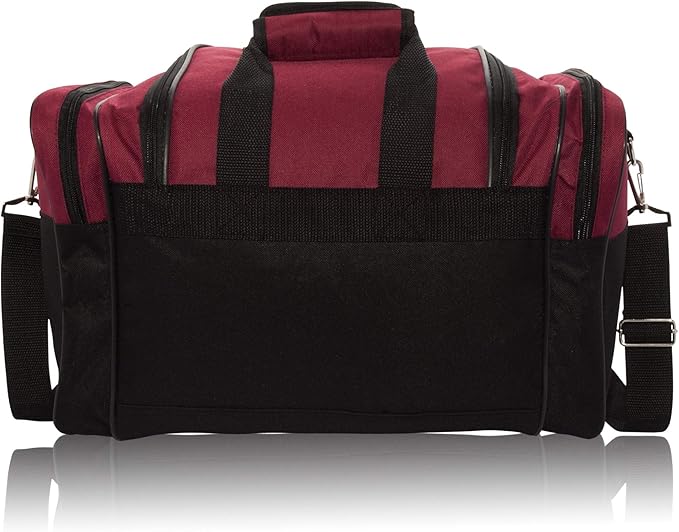 DALIX 17" Blank Duffle Bag Duffel Bag Travel Size Sports Durable Gym Bag