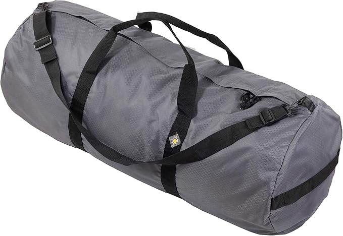 North Star Sports Foldable Duffle Bag for Travel, Gym & Outdoor Camping | Tough and Packable Sport Equipment Bag & Gear Organizer | Heavy Duty Large Duffel Bags for Traveling