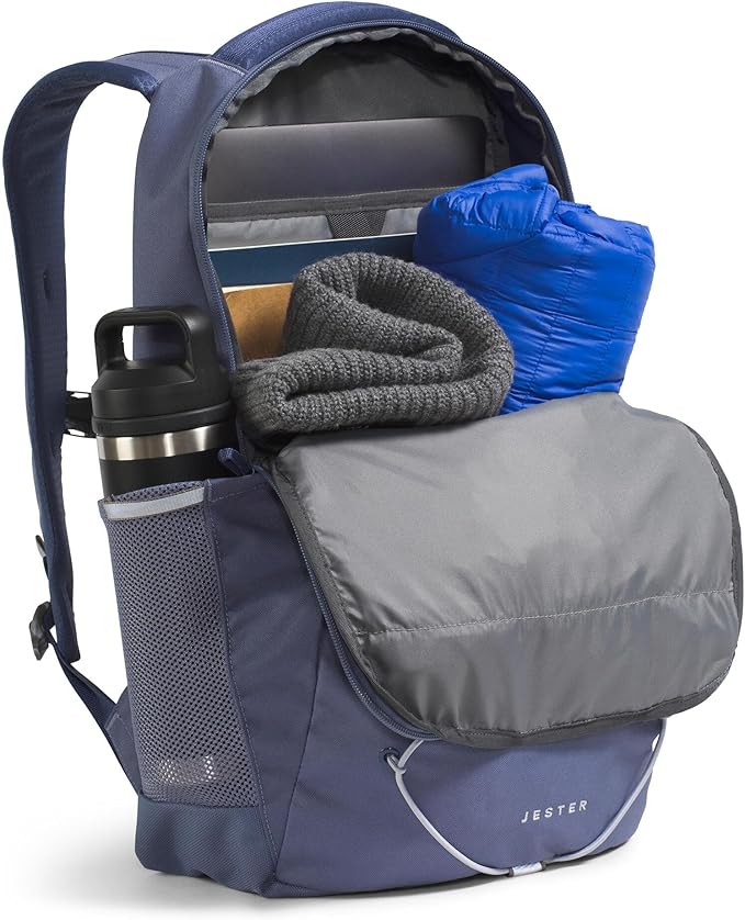 THE NORTH FACE Jester Everyday Laptop Backpack | Commuter Daypack with Water Repellent Finish, 16" Laptop Sleeve, Huge Main Compartment, Twilight Galaxy/Lunar Blue, One Size