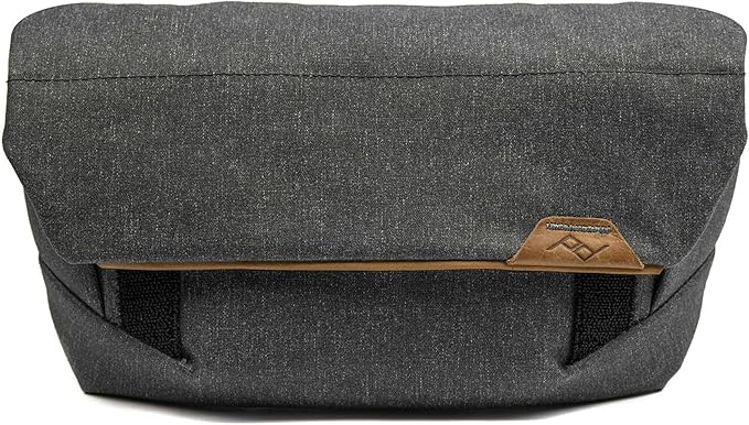 Peak Design Field Pouch V2, Charcoal, 2-in-1 Organizer and Sling Bag, Adjustable Shoulder Strap and Integrated Belt Loops, Weatherproof Nylon Canvas, Organizer Pouch or Carry Bag for Men and Women