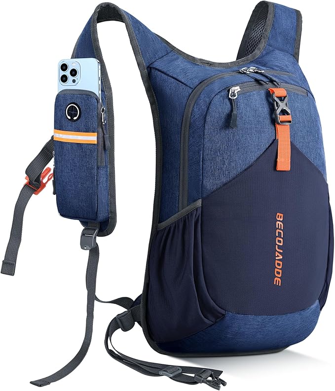 20L Small Hiking Backpack for Men Women Foldable Packable Back Pack Ultralight Hiking Daypack for Travel Camping Outdoor, Navy Blue