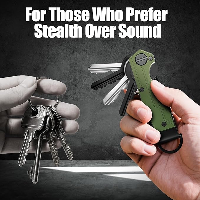 Key Organizer for Men Compact Key Holder Minimalist Key Case Metal Key Chain Key Holder for Keychain Secures 2-5 Keys