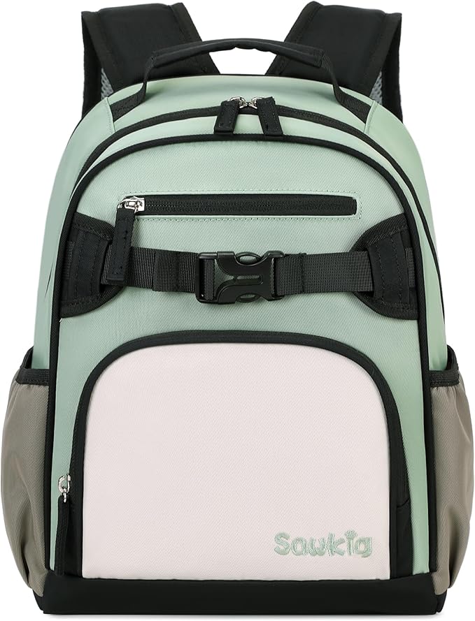 Cute Mini Toddler Backpacks for Boys 2-4 Little Kids Backpack Preschool Bookbag (Pale Pistachio)