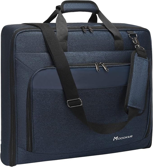 Modoker Suit Luggage Garment Bag with Shoulder Strap, Suit Carry on Bag Hanging Suitcase Garment Bags for Men Women Business Travel