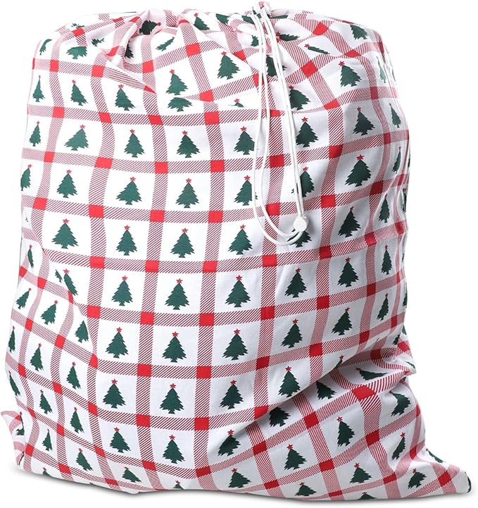 Urban Villa Laundry Bag Canvas|Dirty Clothes Travel Laundry Bag|Machine Washable|Reusable College Hostel Hamper Liner Bag for Garments Delicates Drawstring Closure 1 Pack Tree Print|Size 28X36 Inches
