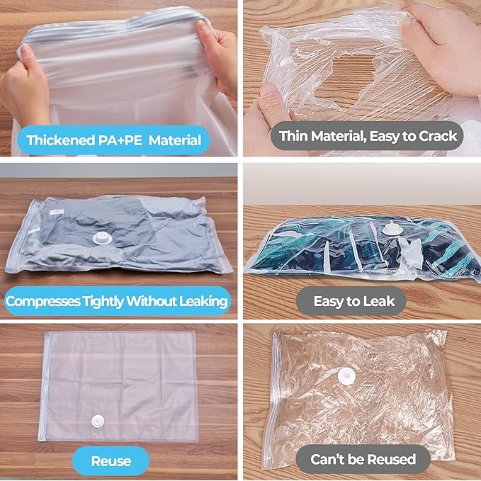 20 Pack Vacuum Storage Bags with Electric Air Pump, Vacuum Sealed Storage Bags (3Cube/3Jumbo/4Large/5Medium/5Small), Space Saver Bag for Clothes, Blanket, Duvets, Pillows, Mattress,Comforters, Travel