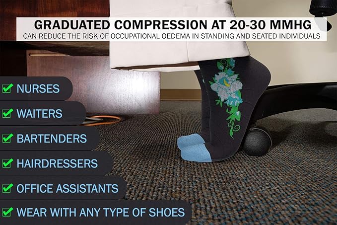 Physix Gear Compression Socks 20-30 mmHg - Men & Women - Running, Nurses, Shin Splints, Flight, Travel