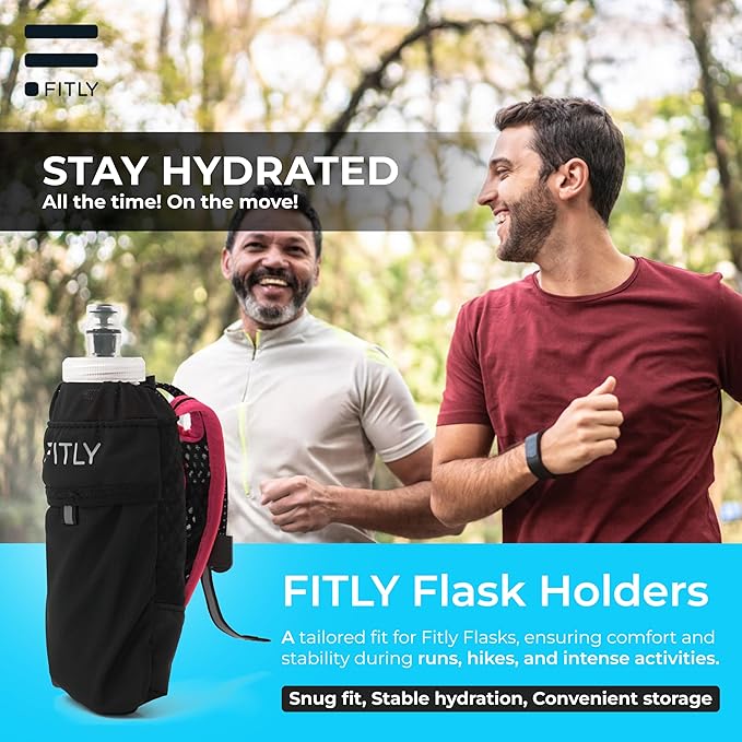 Soft Flask - Shrink As You Drink Soft Water Bottle for Hydration Pack - Folding Water Bottle Ideal for Running, Hiking, Cycling, Climbing & Rigorous Activity