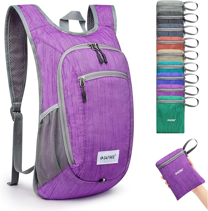 G4Free 10L/15L Hiking Backpack Lightweight Packable Hiking Daypack Small Travel Outdoor Foldable Shoulder Bag