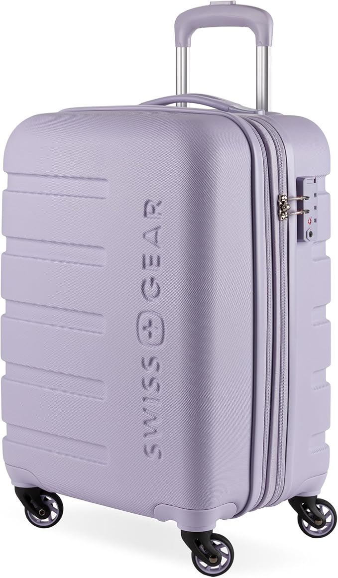 SwissGear 7366 Hardside Expandable Luggage with Spinner Wheels, Evening Haze, Carry-On 19-Inch