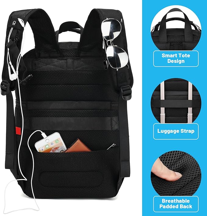 Insulated Cooler Backpack,Double Deck Leakproof Cooler Bag,Insulated Backpack Cooler Lunch Backpack for Men Women