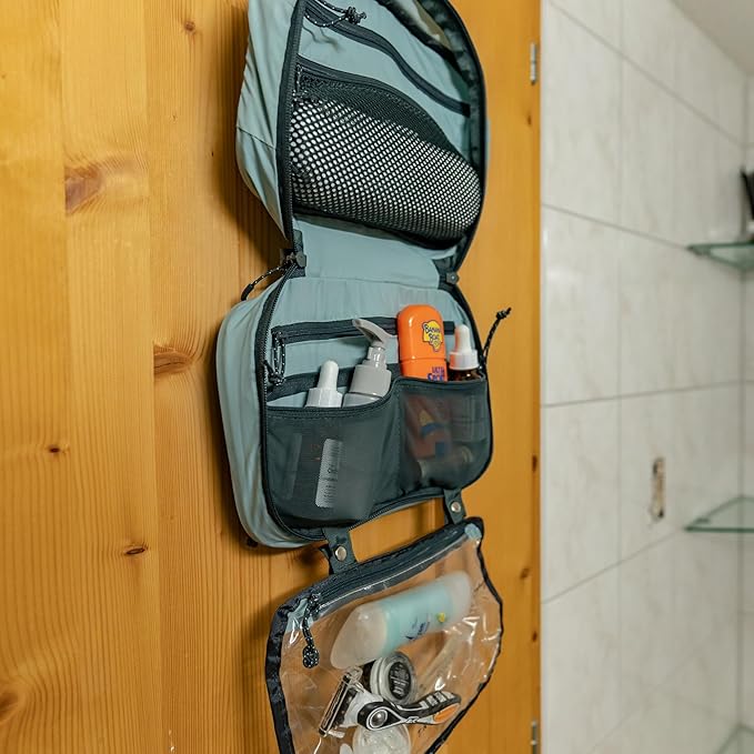 Toiletry Bag Kit Set: Hanging Travel Toiletry Bag + 311 TSA Cosmetic Liquid Bag + Ultralight Accessory Organizer Pouch