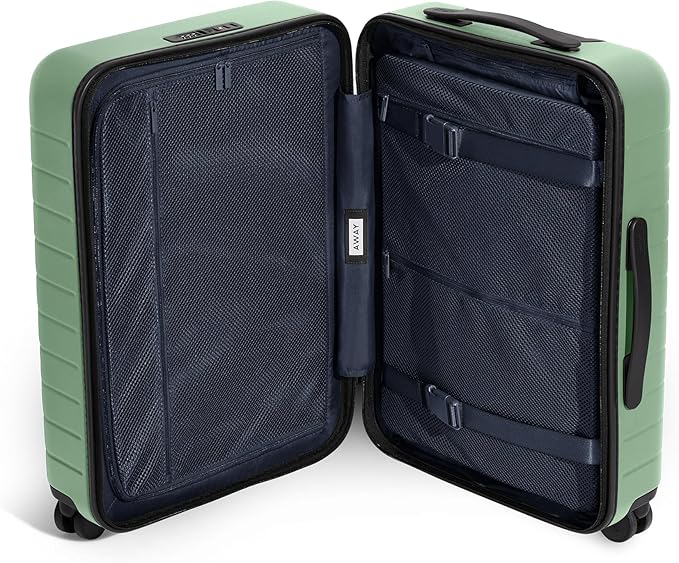 Away Bigger Carry-On Luggage, Lightweight Hardside Large Suitcase with Spinner Wheels, TSA Lock, Airline Approved, Sea Green