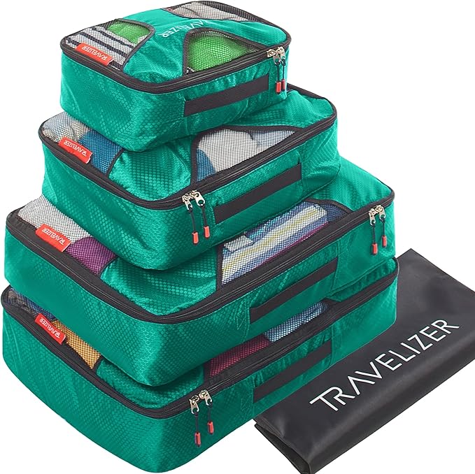 Travel Packing Cubes 5 pcs Luggage Organizer Set for Bag & Suitcase