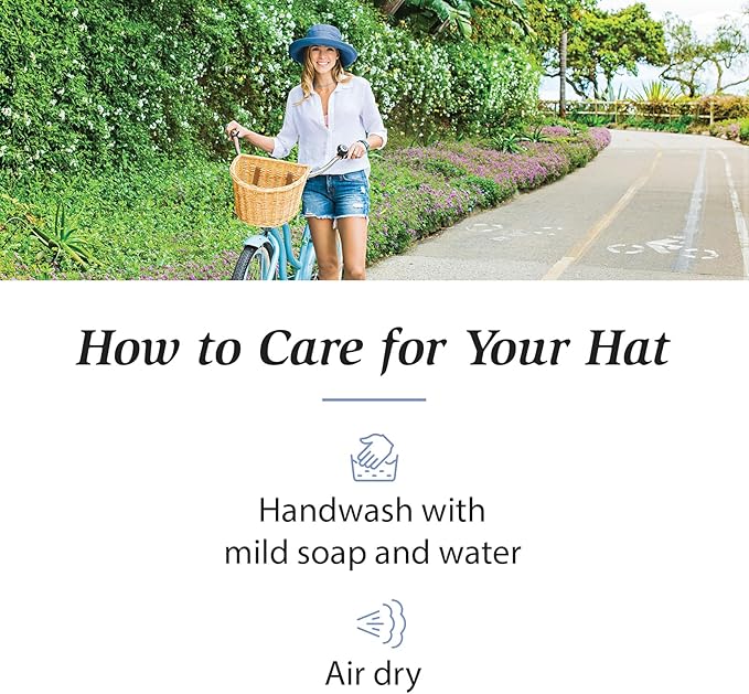 Wallaroo Hat Company Women’s Casual Traveler Sun Hat - UPF 50+ Sun Protection, Wide Brim, Packable, Adjustable, Medium