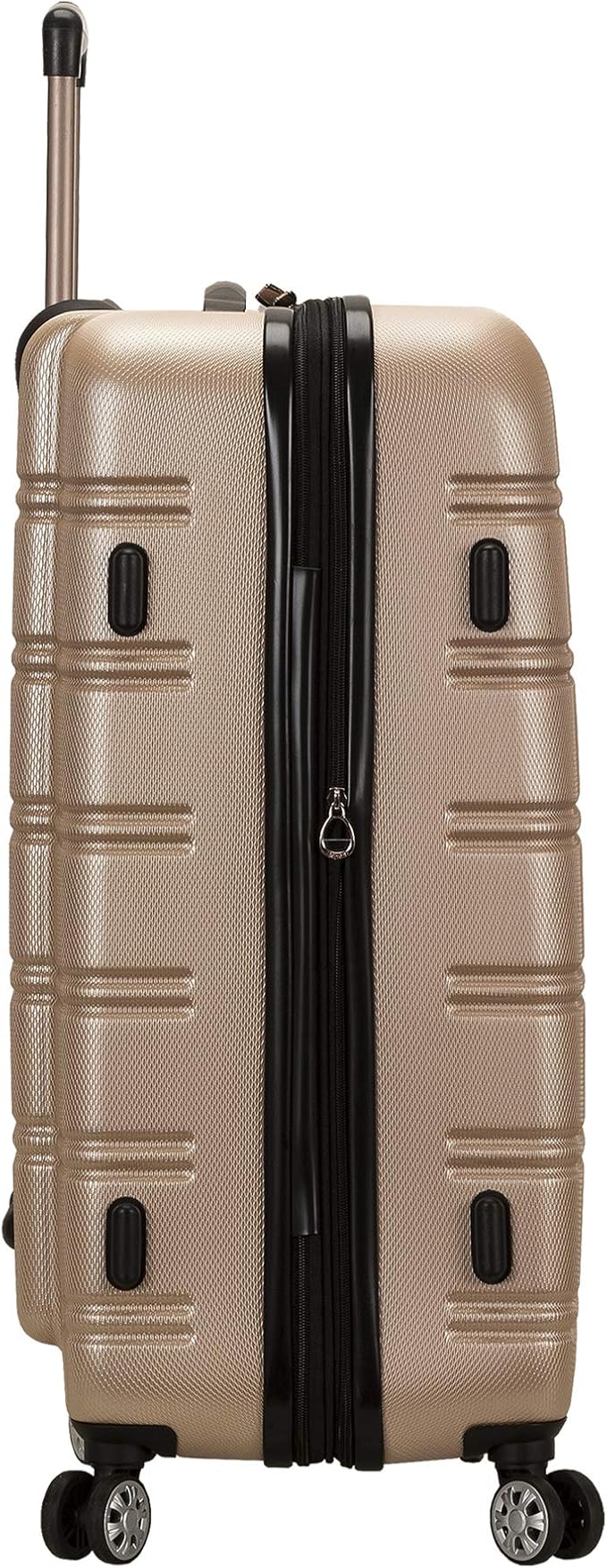 Rockland Melbourne Hardside Expandable Spinner Wheel Luggage, Champagne, 2 Piece (20/28)