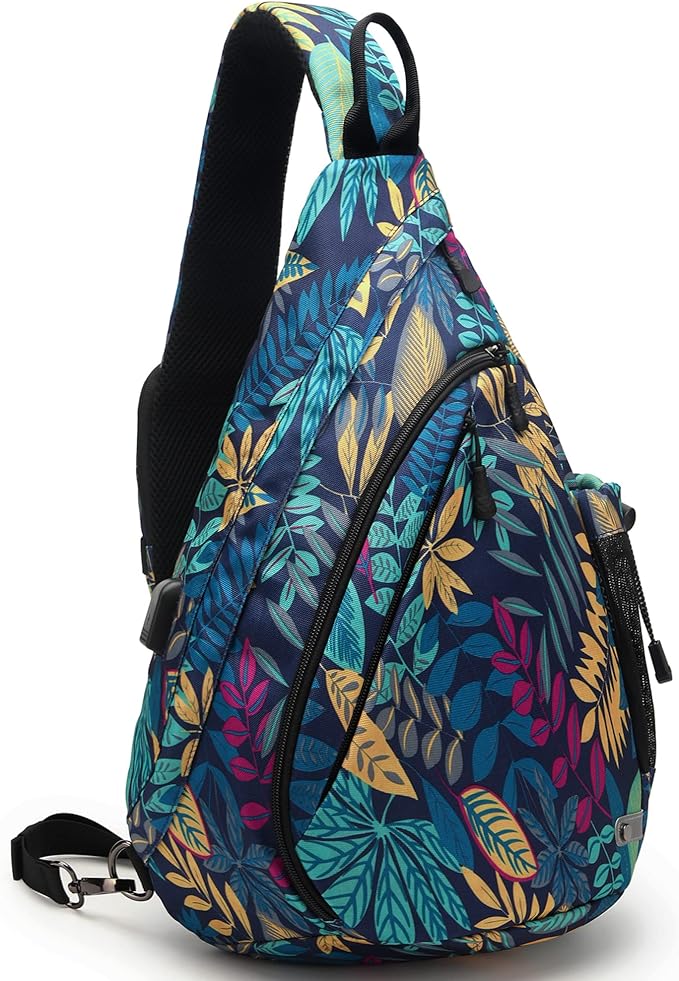 Water-Proof Sling bag/Crossbody Backpack/Shoulder Bag with USB Charging Port for Travel, Hiking, Cycling, Camping