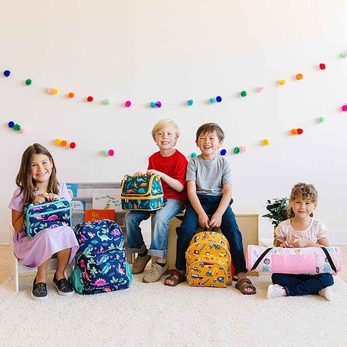 Wildkin Kids Insulated Lunch Box – Durable and Reusable for School & Travel - Fairy Garden