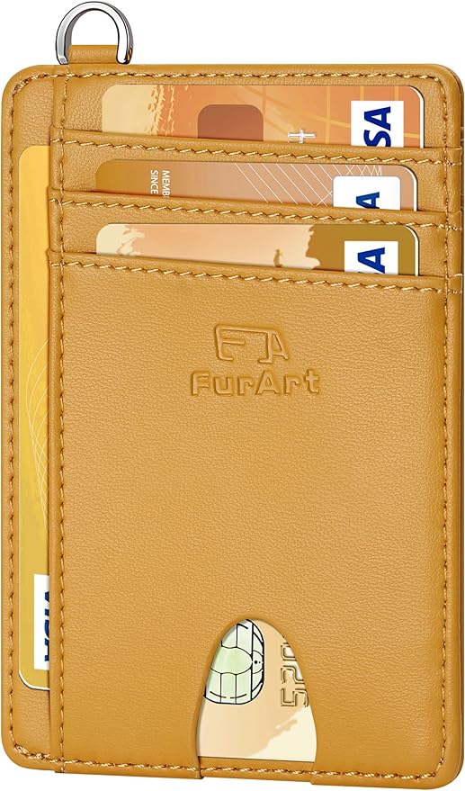 FurArt Slim Minimalist Wallet, Front Pocket Wallets, RFID Blocking, Credit Card Holder for Men & Women