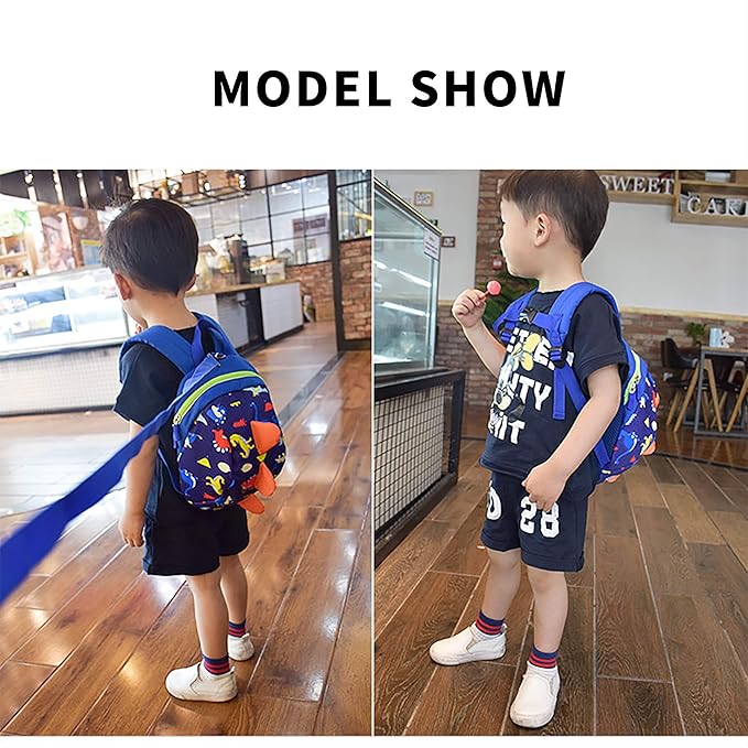 Dinosaur Safety Kids Leash Backpack with Harness Leash for Toddlers Boys Girls