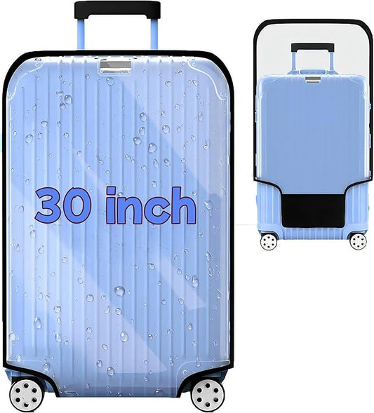 Suitcase Covers Clear Luggage Cover for 20"/24"/28"/30" Baggage Covers Waterproof Dustproof and Anti-scratch (30inch)