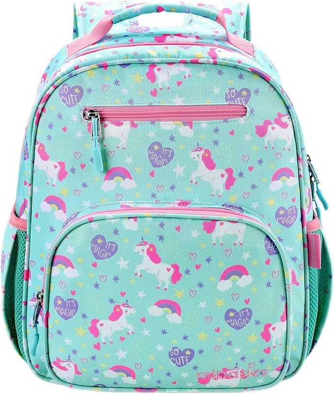 mibasies Girls Backpack 5-8: Lightweight Kids Backpacks for Girls - Girl Bookbag for Elementary School - Magical Unicorn