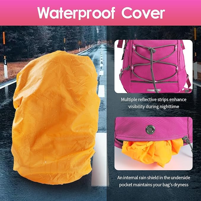 WOLT Hydration Backpack 18L Hiking Water Backpack with 2L Water Bladder for Men Women, Hydration Pack for Running Cycling Biking and Climbing
