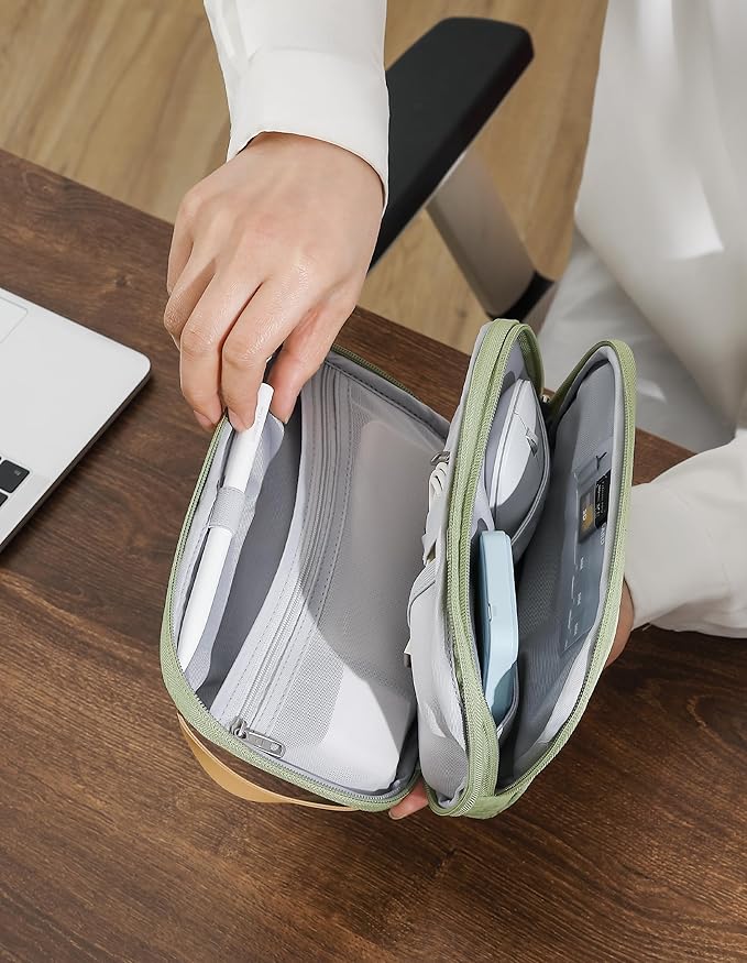 Travelkin Travel Cord Organizer, Electronic Organizer Travel Case, Cable Organizer Bag For Cords,Chargers Phone, Sd Card,Usbs