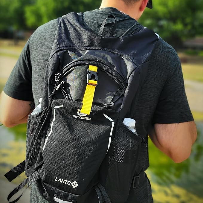 SKYSPER Small Hiking Backpack - 15L Travel Daypack Lightweight Bag Water Resistant Hiking Backpacks for Women Men
